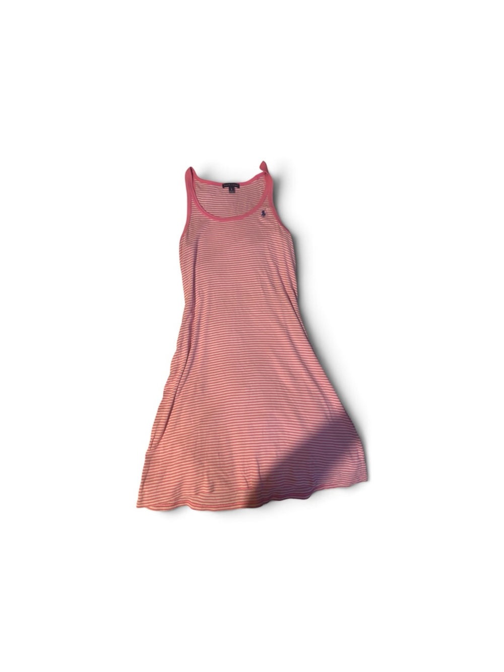 Ralph Lauren Pink & White Striped Tank Dress